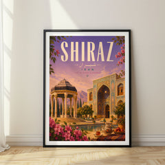 Shiraz Retro Travel Poster – Iran