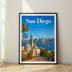 San Diego Editorial Travel Poster – USA