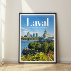Laval Editorial Travel Poster – Canada