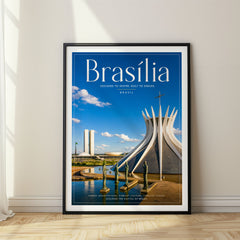 Brasília Editorial Travel Poster – Brazil