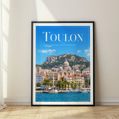 Toulon Editorial Travel Poster – France