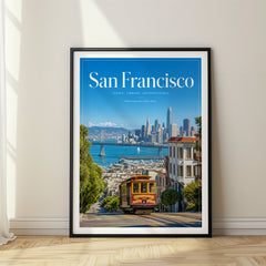 San Francisco Editorial Travel Poster – USA