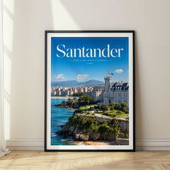 Santander Editorial Travel Poster – Spain