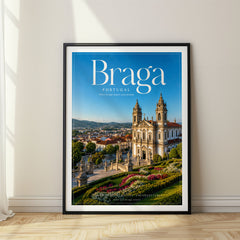 Braga Editorial Travel Poster – Portugal