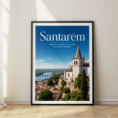 Santarém Editorial Travel Poster – Portugal