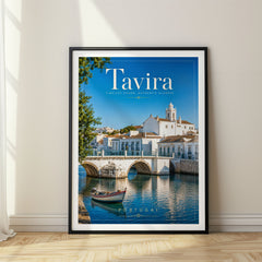 Tavira Editorial Travel Poster – Portugal