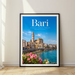 Bari Editorial Travel Poster – Italy