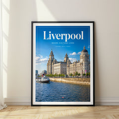 Liverpool Editorial Travel Poster – United Kingdom