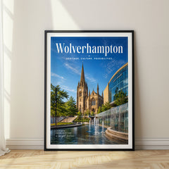 Wolverhampton Editorial Travel Poster – United Kingdom