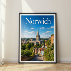 Norwich Editorial Travel Poster – United Kingdom