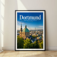 Dortmund Editorial Travel Poster – Germany