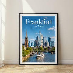 Frankfurt am Main Editorial Travel Poster – Germany