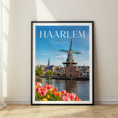 Haarlem Editorial Travel Poster – Netherlands