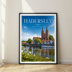 Haderslev Editorial Travel Poster – Denmark