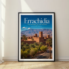 Errachidia Editorial Travel Poster – Morocco