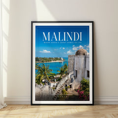 Malindi Editorial Travel Poster – Kenya