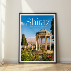 Shiraz Editorial Travel Poster – Iran