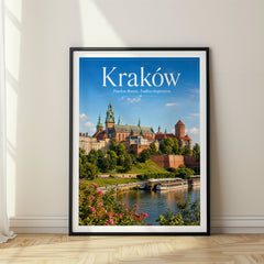 Kraków Editorial Travel Poster – Poland