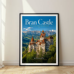 Bran Castle Editorial Travel Poster – Romania