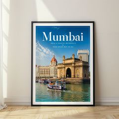 Mumbai Editorial Travel Poster – India