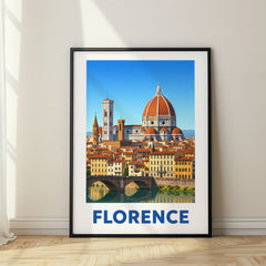 Florence Modern Digital Travel Poster – Italy