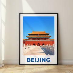 Beijing Modern Digital Travel Poster – China