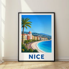 Nice Modern Digital Travel Poster – France