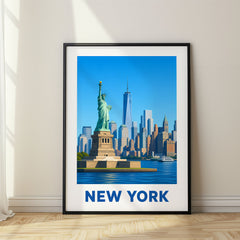 New York Modern Digital Travel Poster – USA