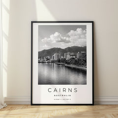 Cairns Black and White Travel Poster – Australia