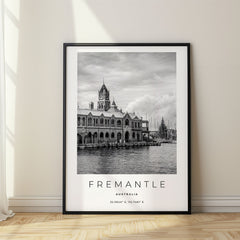 Fremantle Black and White Travel Poster – Australia