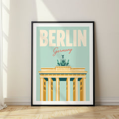 Berlin Pastel Pop Art Travel Poster – Germany