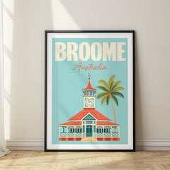 Broome Pastel Pop Art Travel Poster – Australia