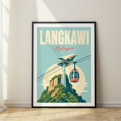 Langkawi Pastel Pop Art Travel Poster – Malaysia