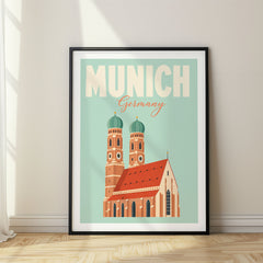 Munich Pastel Pop Art Travel Poster – Germany