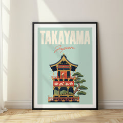 Takayama Pastel Pop Art Travel Poster – Japan