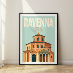 Ravenna Pastel Pop Art Travel Poster – Italy