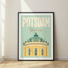 Potsdam Pastel Pop Art Travel Poster – Germany