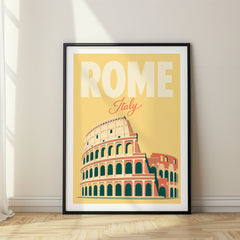 Rome Pastel Pop Art Travel Poster – Italy