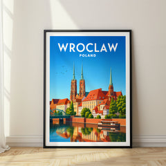 Wroclaw Vibrant Digital Travel Poster – Poland