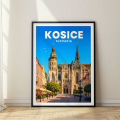 Kosice Vibrant Digital Travel Poster – Slovakia