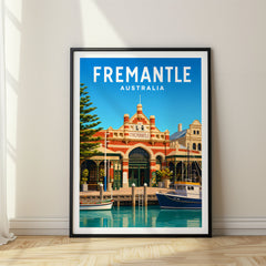 Fremantle Vibrant Digital Travel Poster – Australia