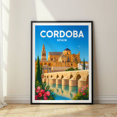 Cordoba Vibrant Digital Travel Poster – Spain