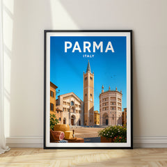 Parma Vibrant Digital Travel Poster – Italy