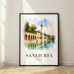 Sanliurfa Watercolor Travel Poster – Turkey