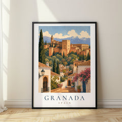 Granada Vintage Travel Poster – Spain