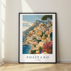 Positano Vintage Travel Poster – Italy