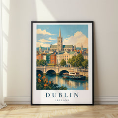 Dublin Vintage Travel Poster – Ireland