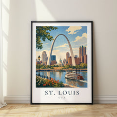 St. Louis Vintage Travel Poster – USA