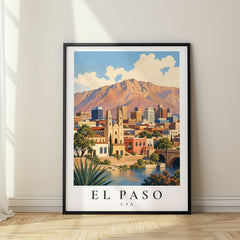 El Paso Vintage Travel Poster – USA