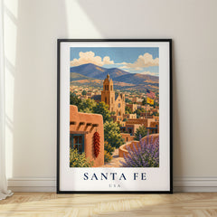 Santa Fe Vintage Travel Poster – USA
